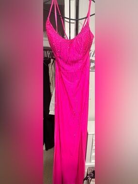 Hot Pink prom dress